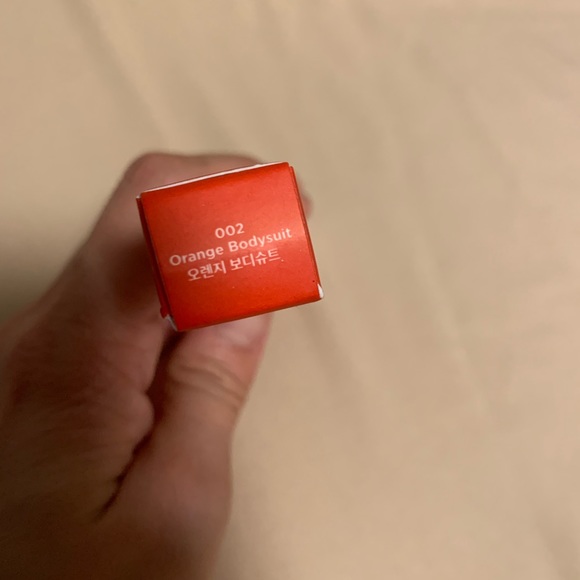 I’m meme tic toc lipstick satin “orange bodysuit” - Picture 3 of 7